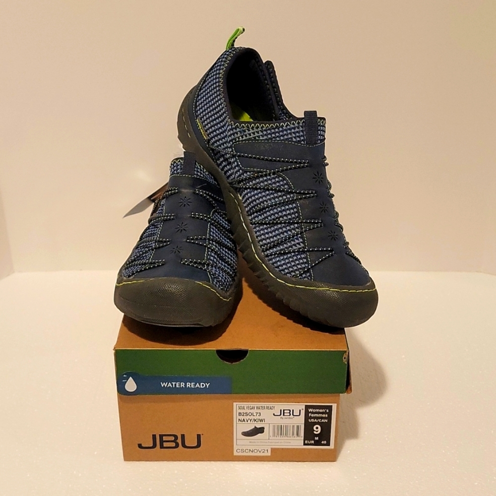 JBU by Jambu SOUL Water Shoes Women size 9 Navy Kiwi Brand New